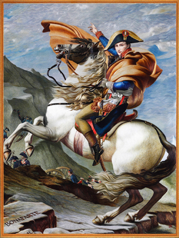 名  称 / 拿破仑越过阿尔卑斯山 尺  寸 / 80×105 cm